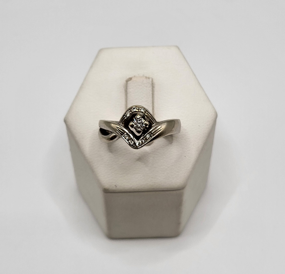 Anello oro diamantini