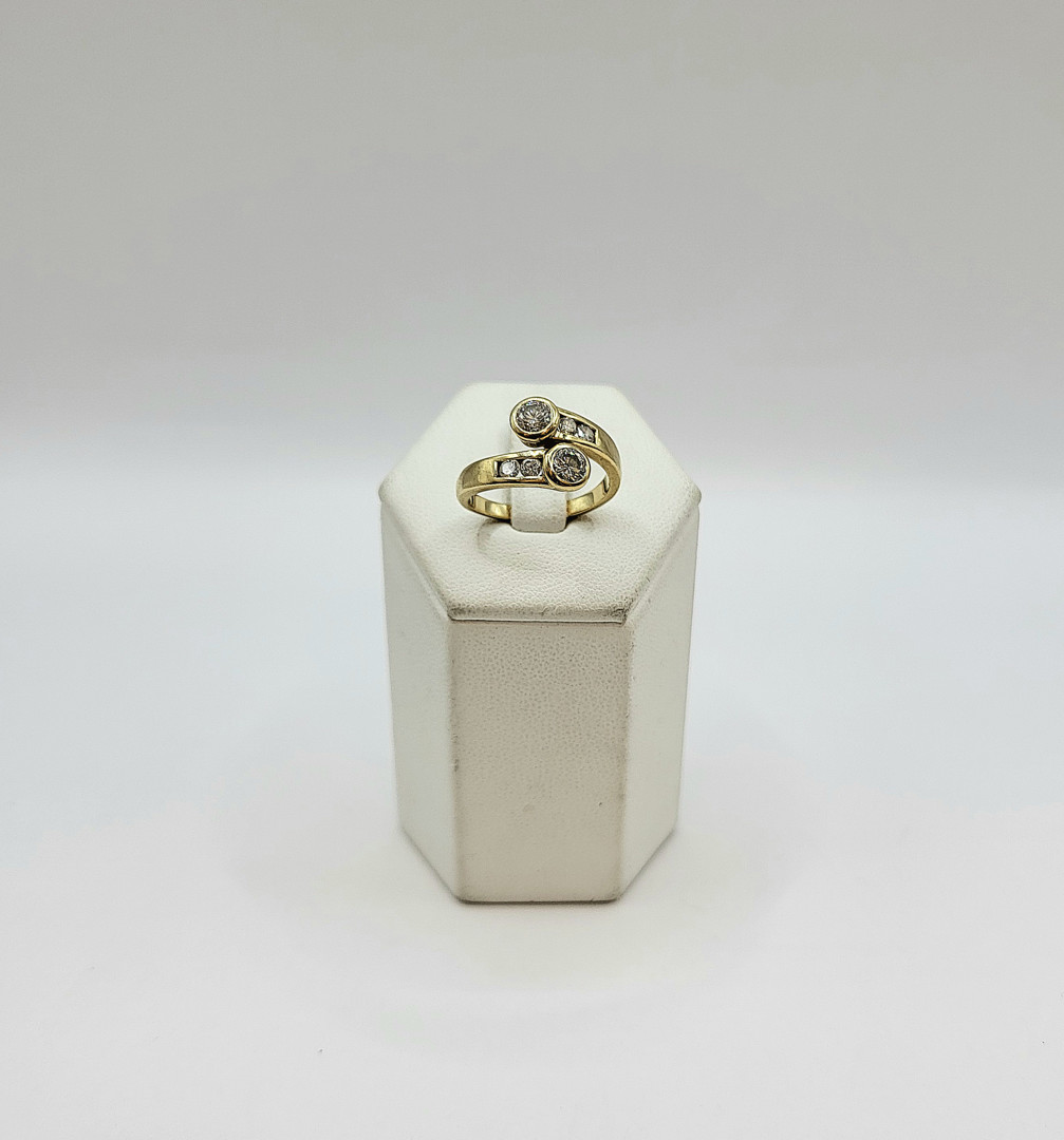 Anello oro diamanti