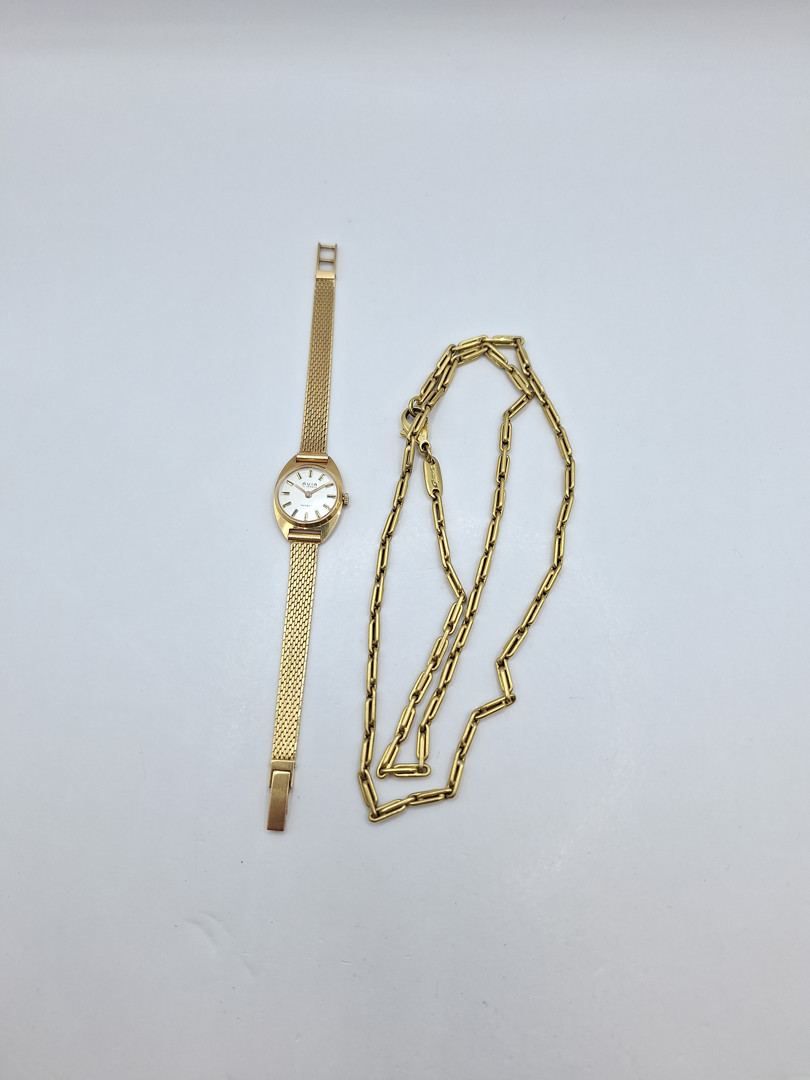 Orologio e collana in oro 