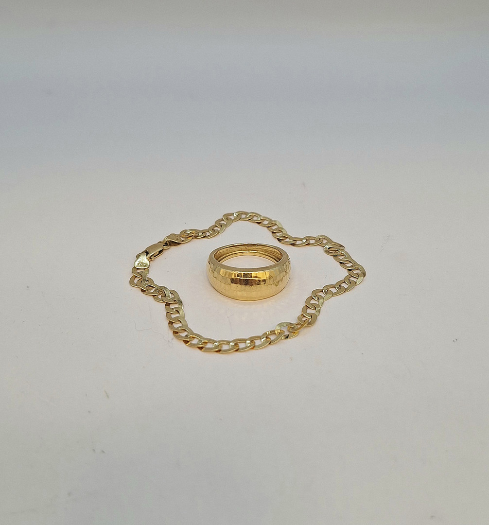 Anello e bracciale oro