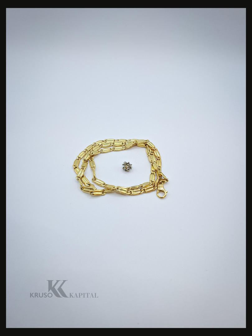 Collana ciondolo oro diamantini
