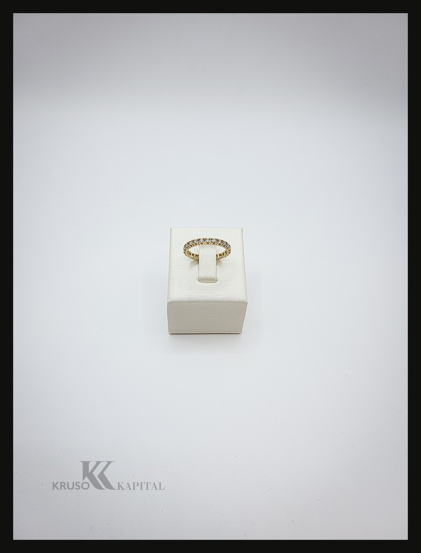 Anello oro diamantini
