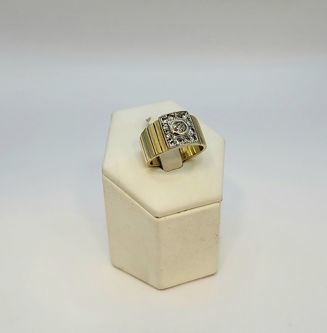 Anello oro diamanti