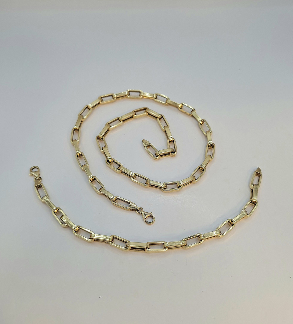 Collana e bracciale oro