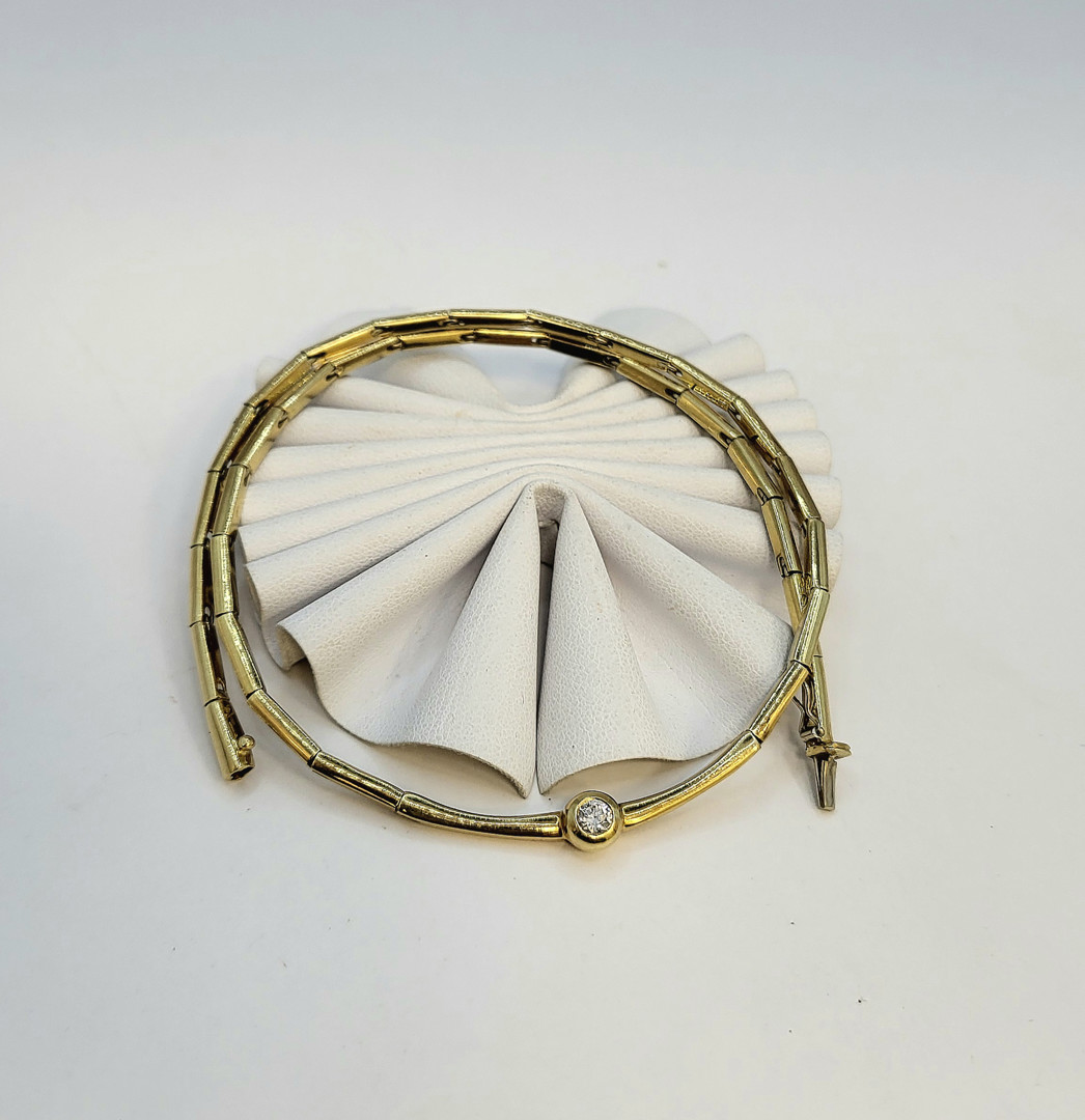 Collana oro diamante tg brillante