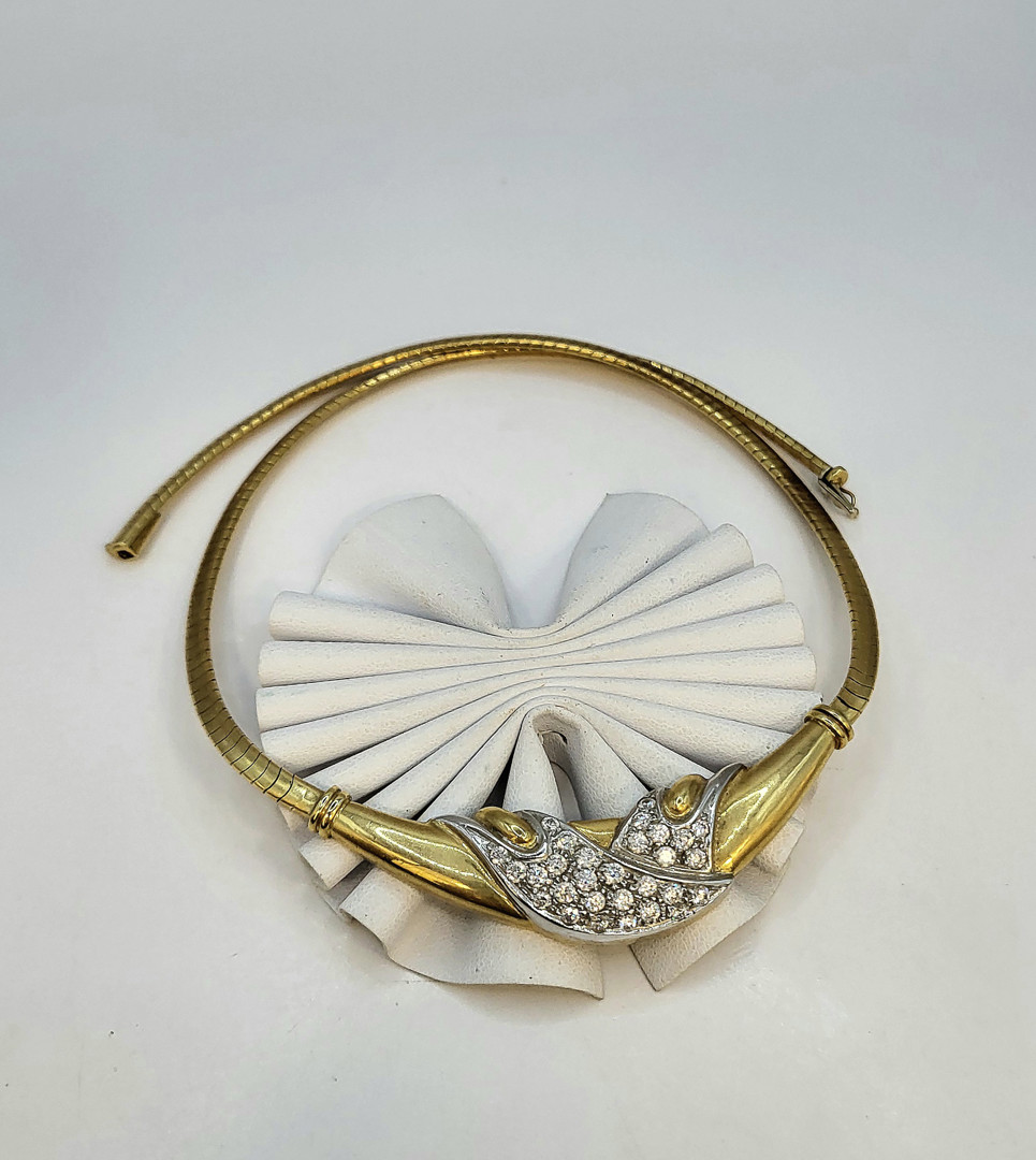 Collana oro pietre 