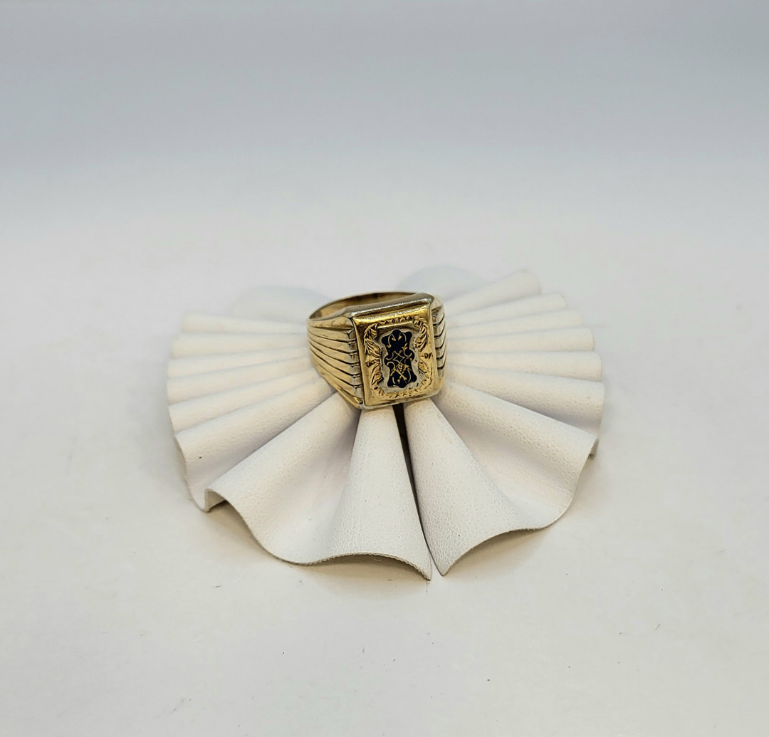Anello oro smalto