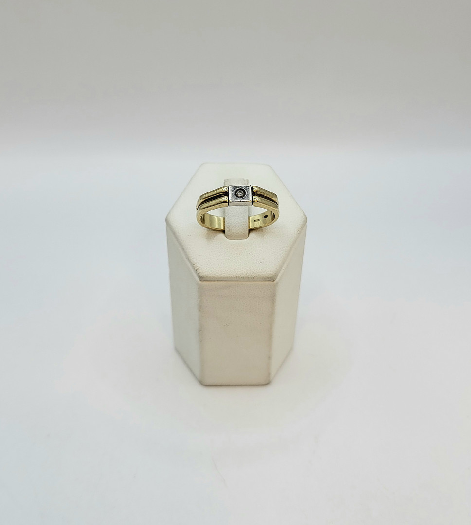 Anello oro diamante