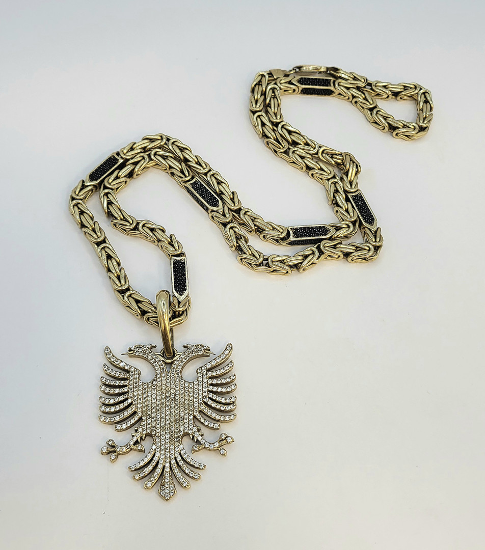 Collana ciondolo oro pietre