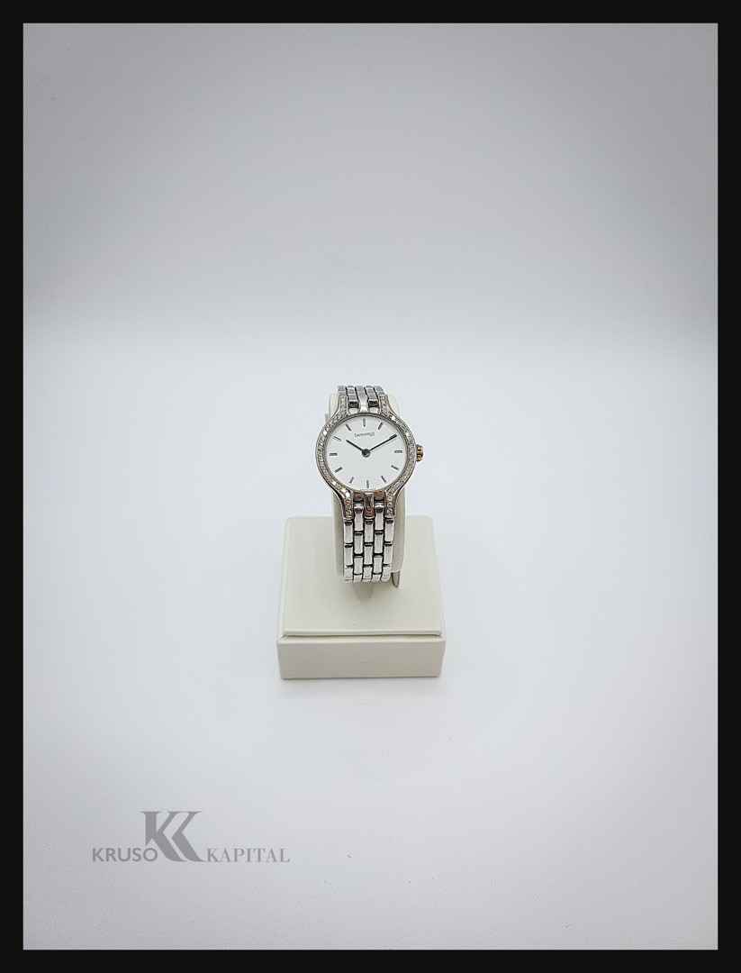 Bracciale con orologio oro e diamantini eberhard & co
