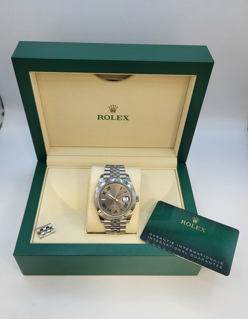 Orologio acciaio Rolex Datejust  scatola e garanzia a corredo