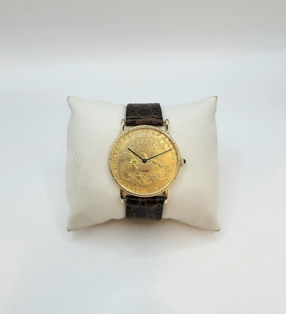 Orologio Cartier Corum Twenty Dollars oro 