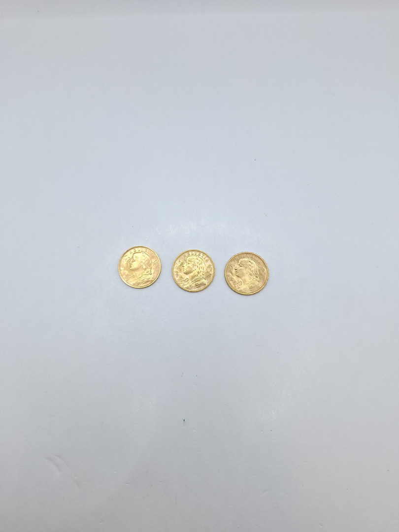 Tre monete oro 