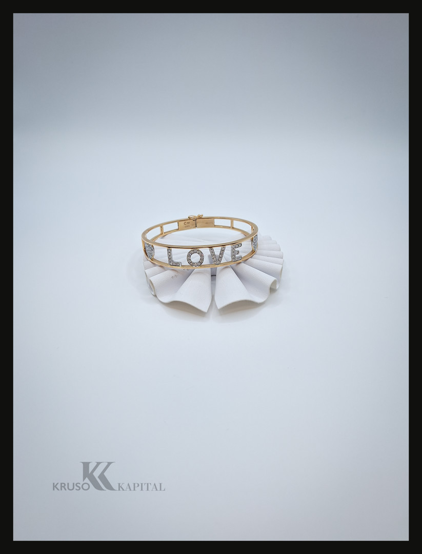 Bracciale love Crivelli oro diamanti