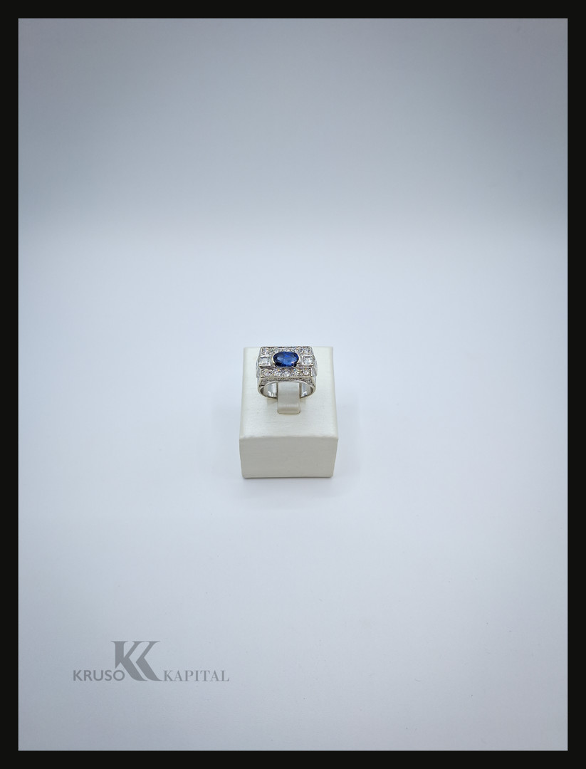 Anello oro pietra diamanti