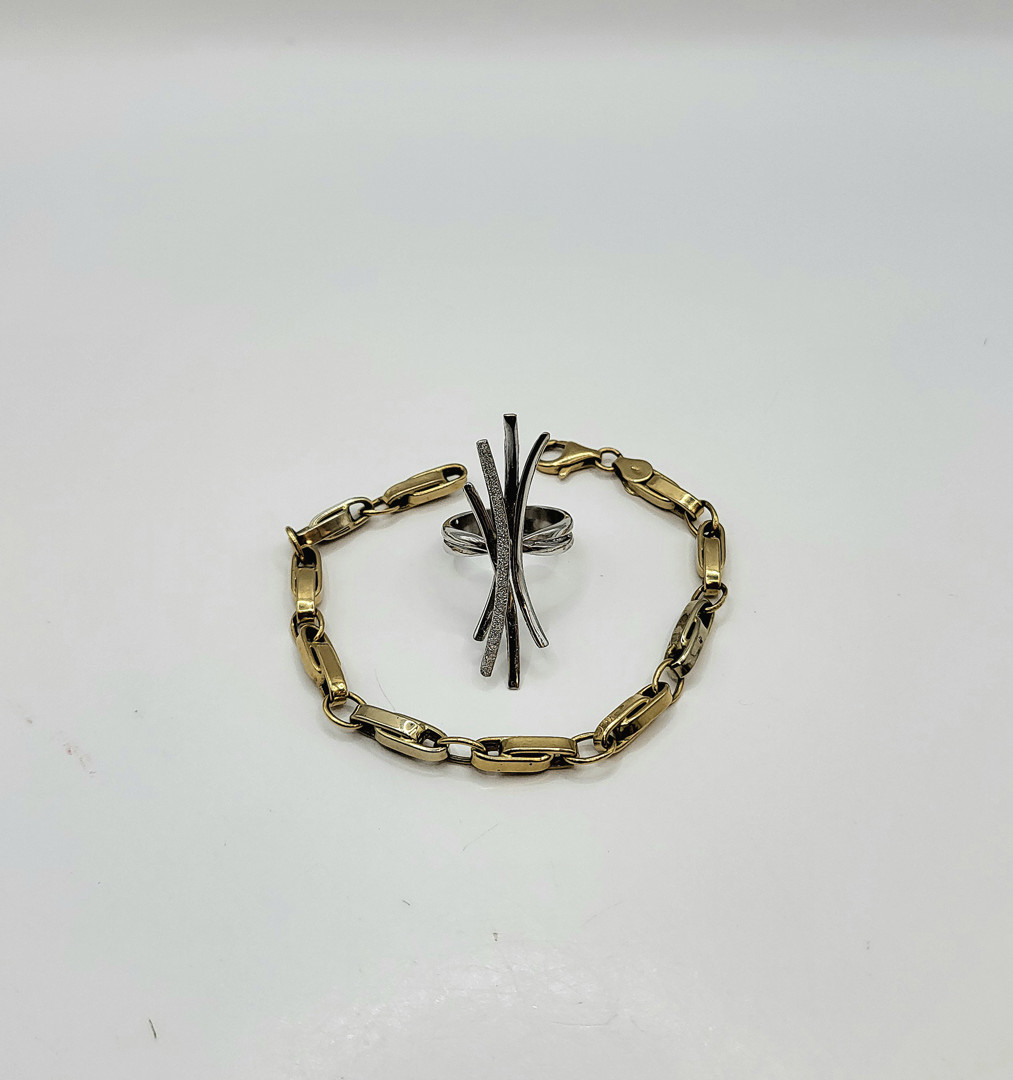 Bracciale e anello oro 
