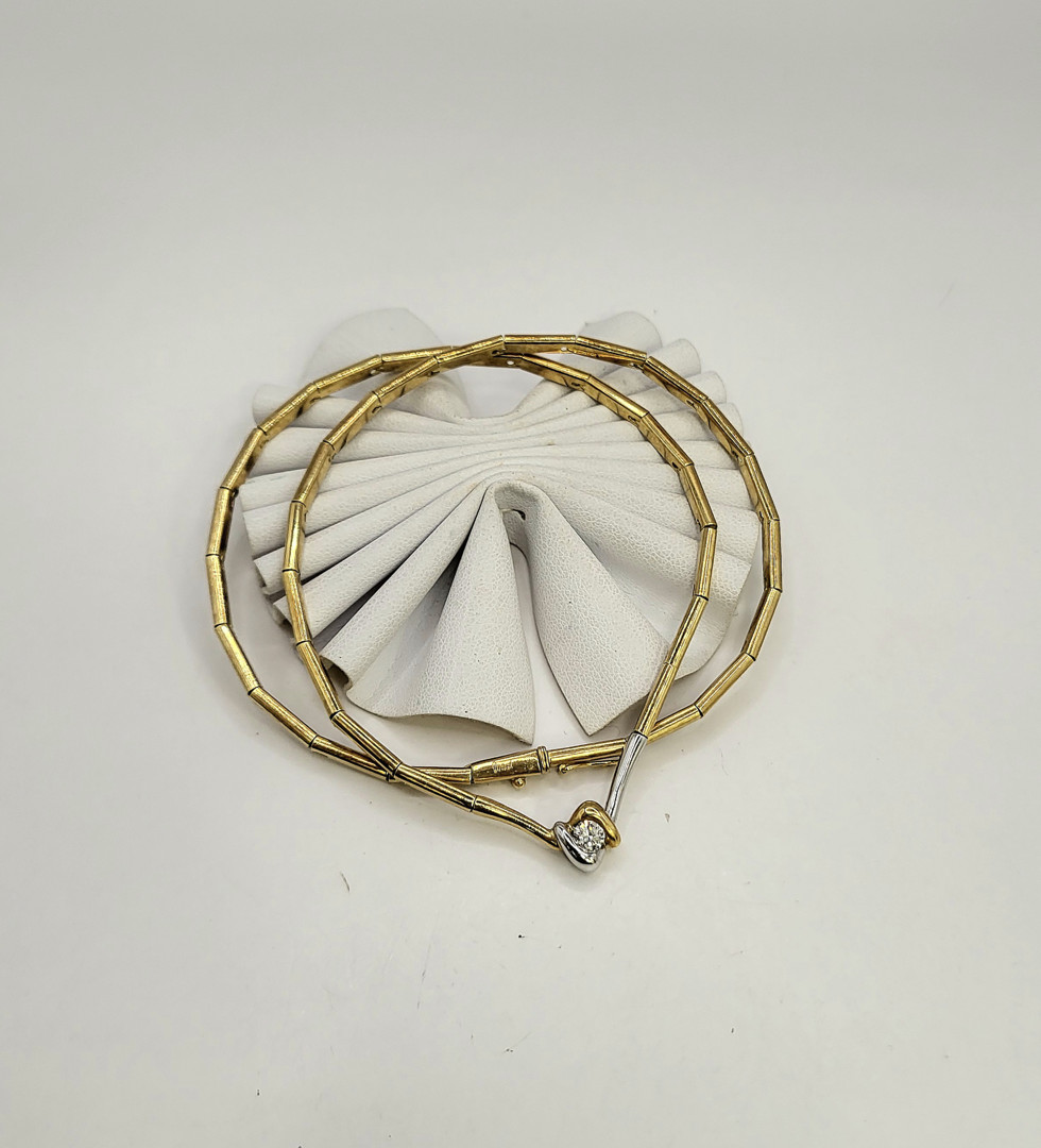 Collana oro diamante