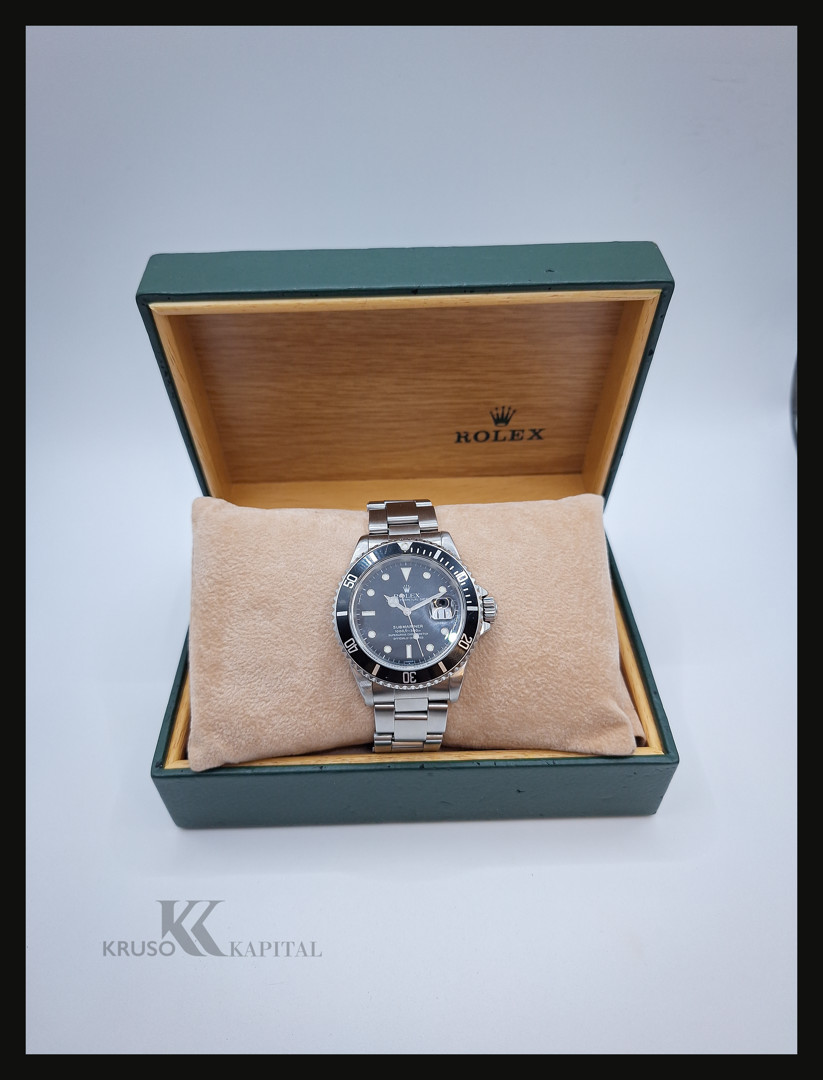 Orologio acciaio Rolex Submariner Date con scatola a corredo