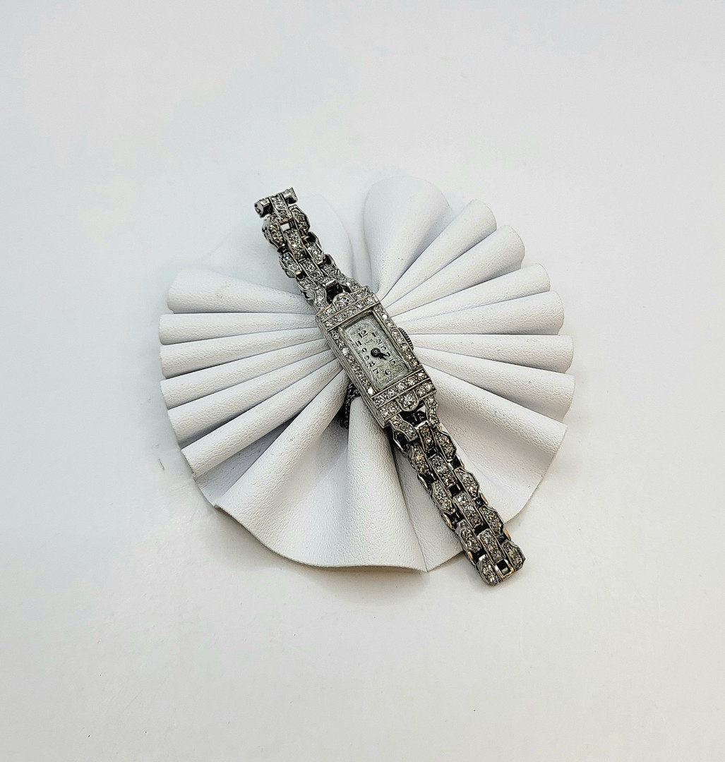 Orologio platino diamanti