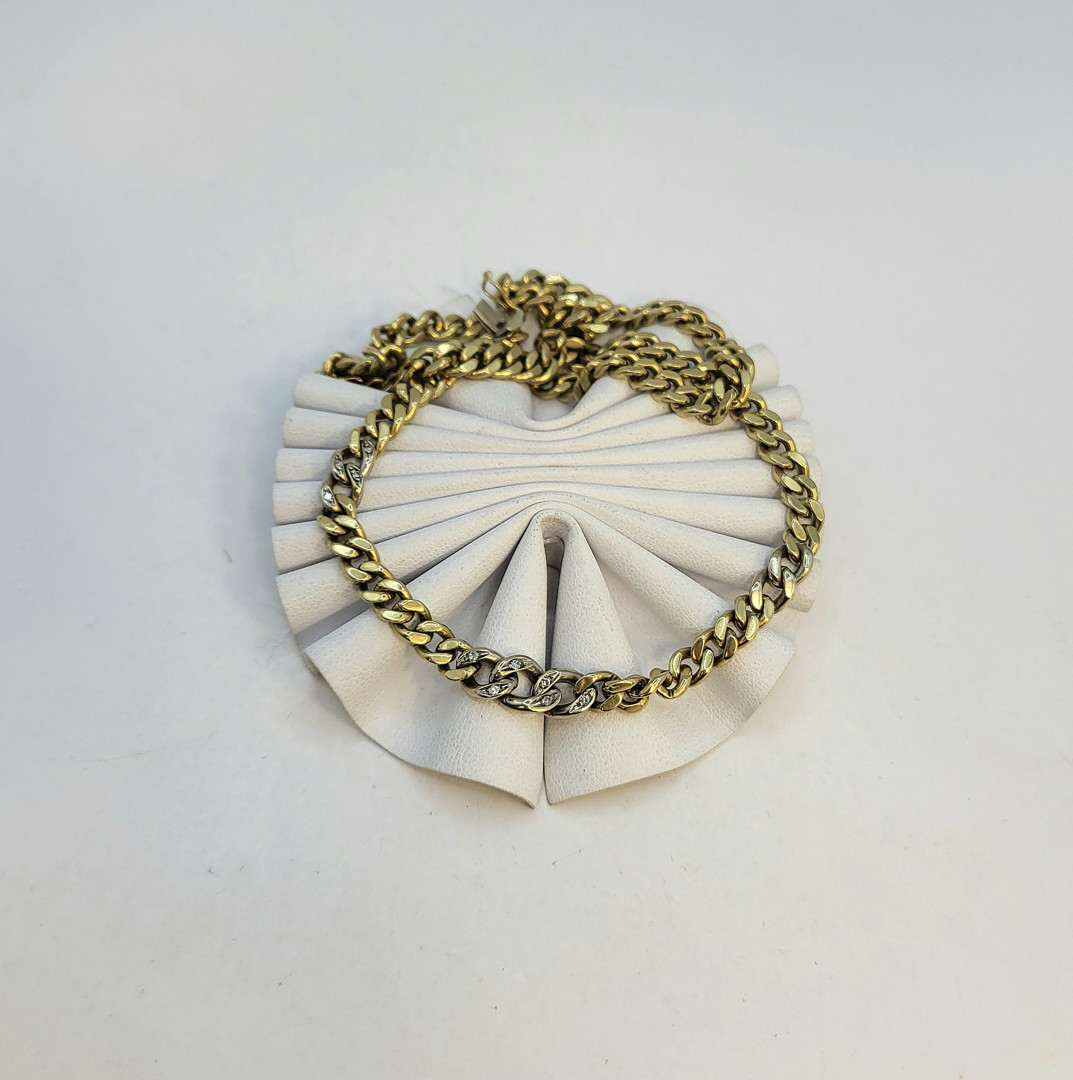 Collana oro diamantini