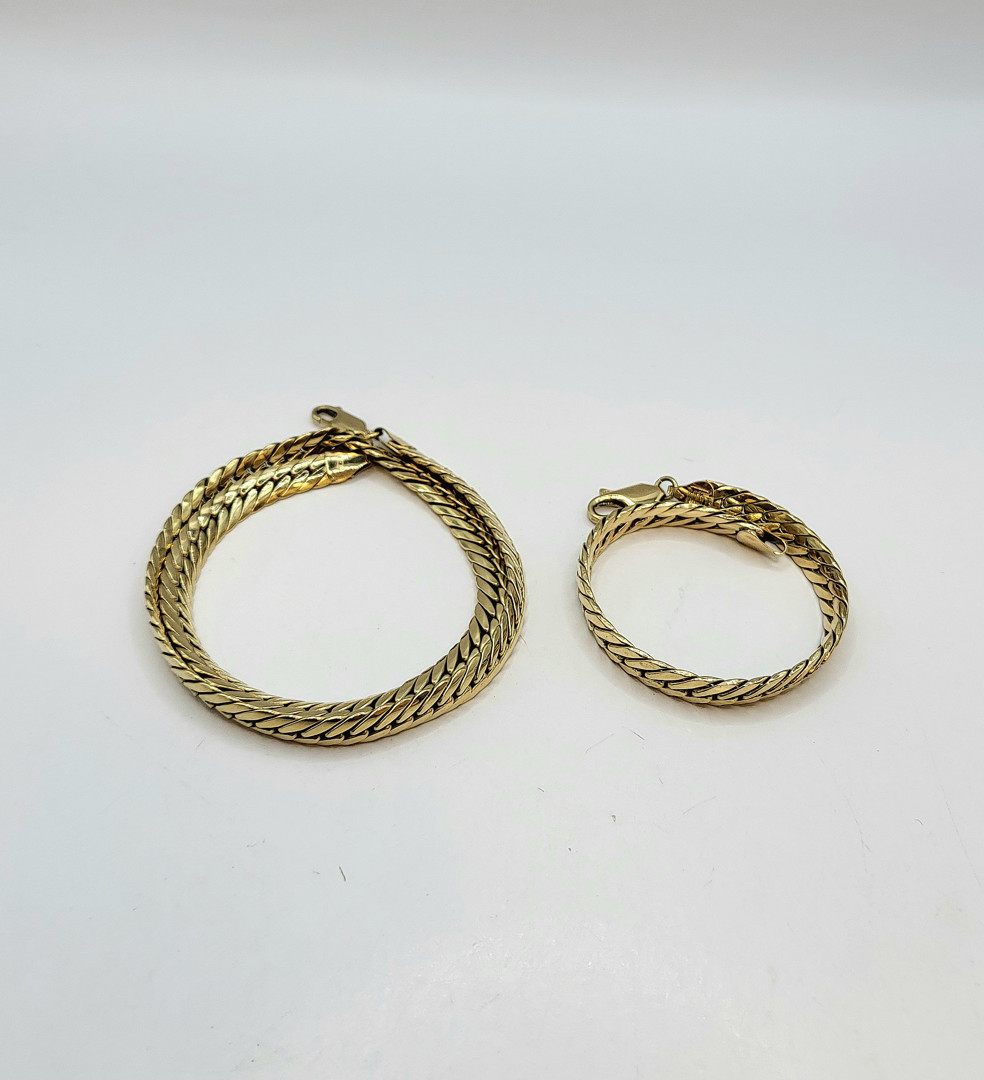 Collana e bracciale oro