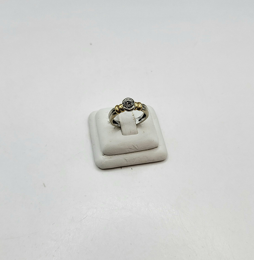 Anello oro diamante