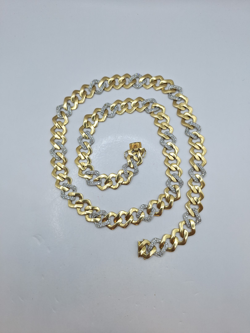 Collana oro diamantini