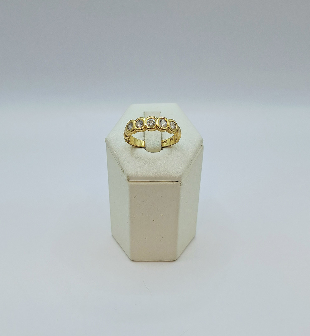 Anello oro diamanti