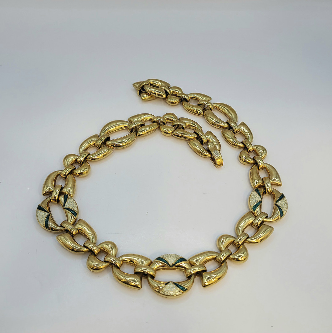 Collana oro smalti