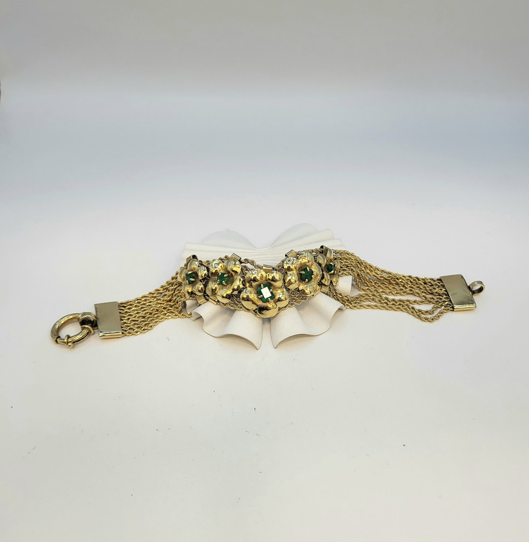 Bracciale oro pietre