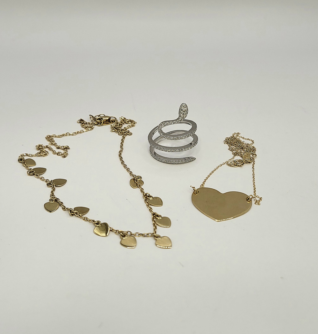 Due collane anello oro 