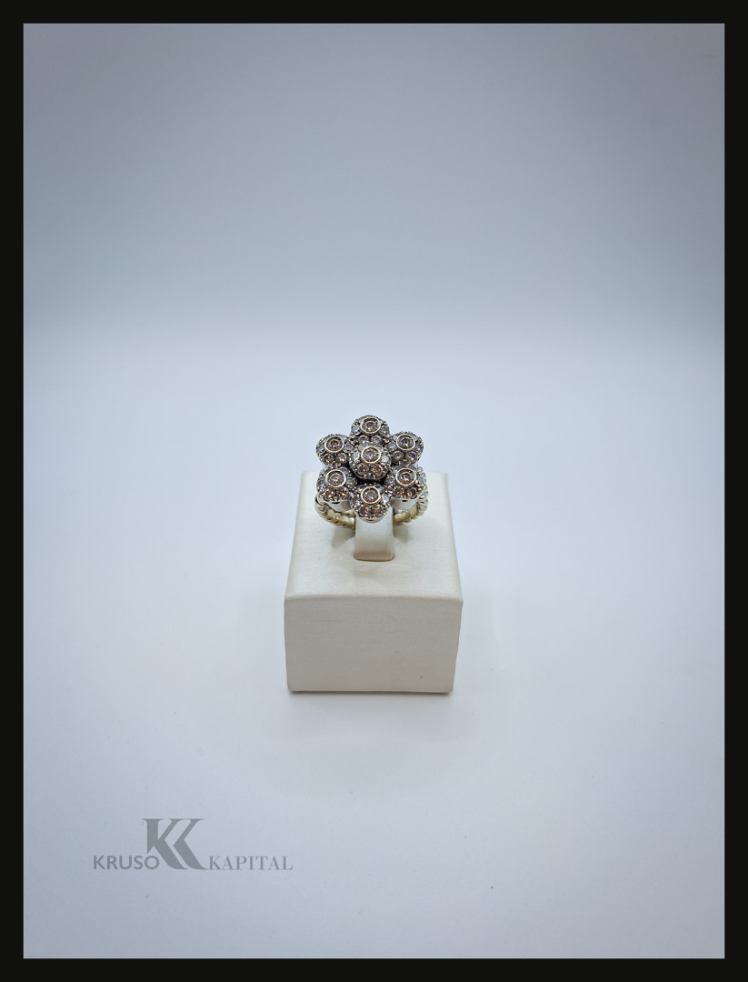 Anello oro diamanti