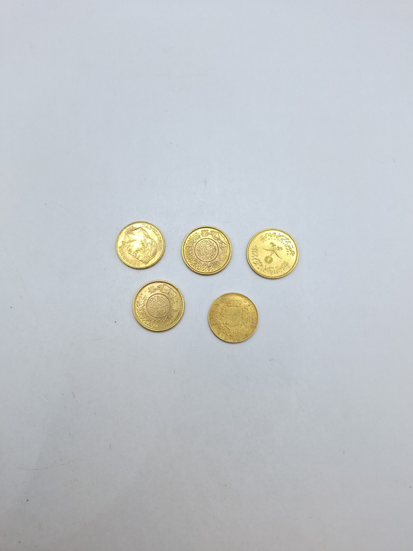 Cinque monete oro