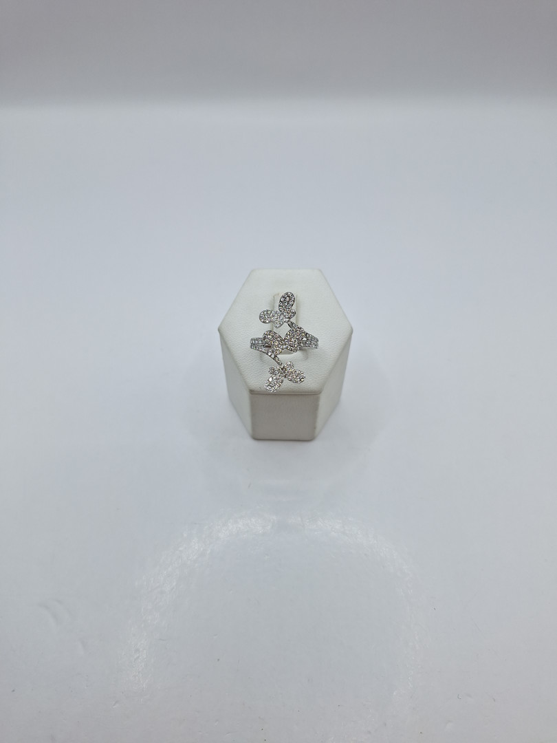 Anello oro diamantini 