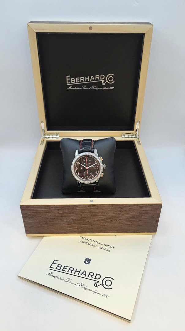 Cronografo Eberhard & Co. "Tazio Nuvolari Edition Limitée Grand Prix TN 2010"  acciaio 