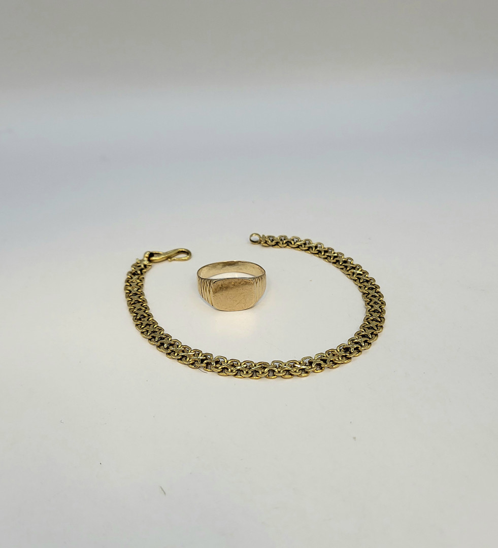 Anello e bracciale oro
