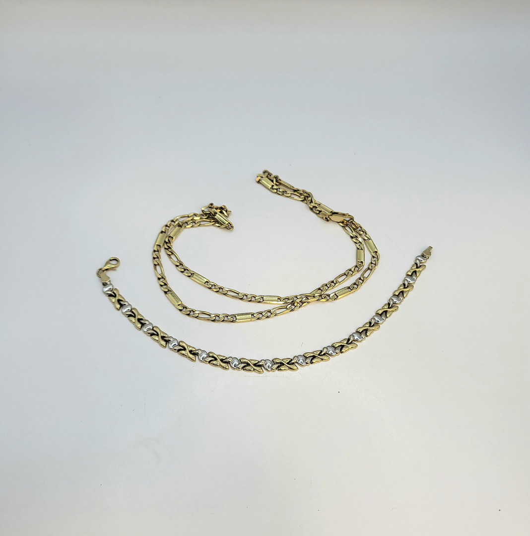 Collana e bracciale oro