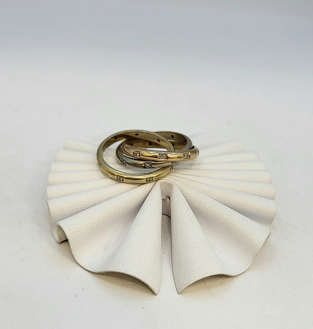 Anello oro diamantini