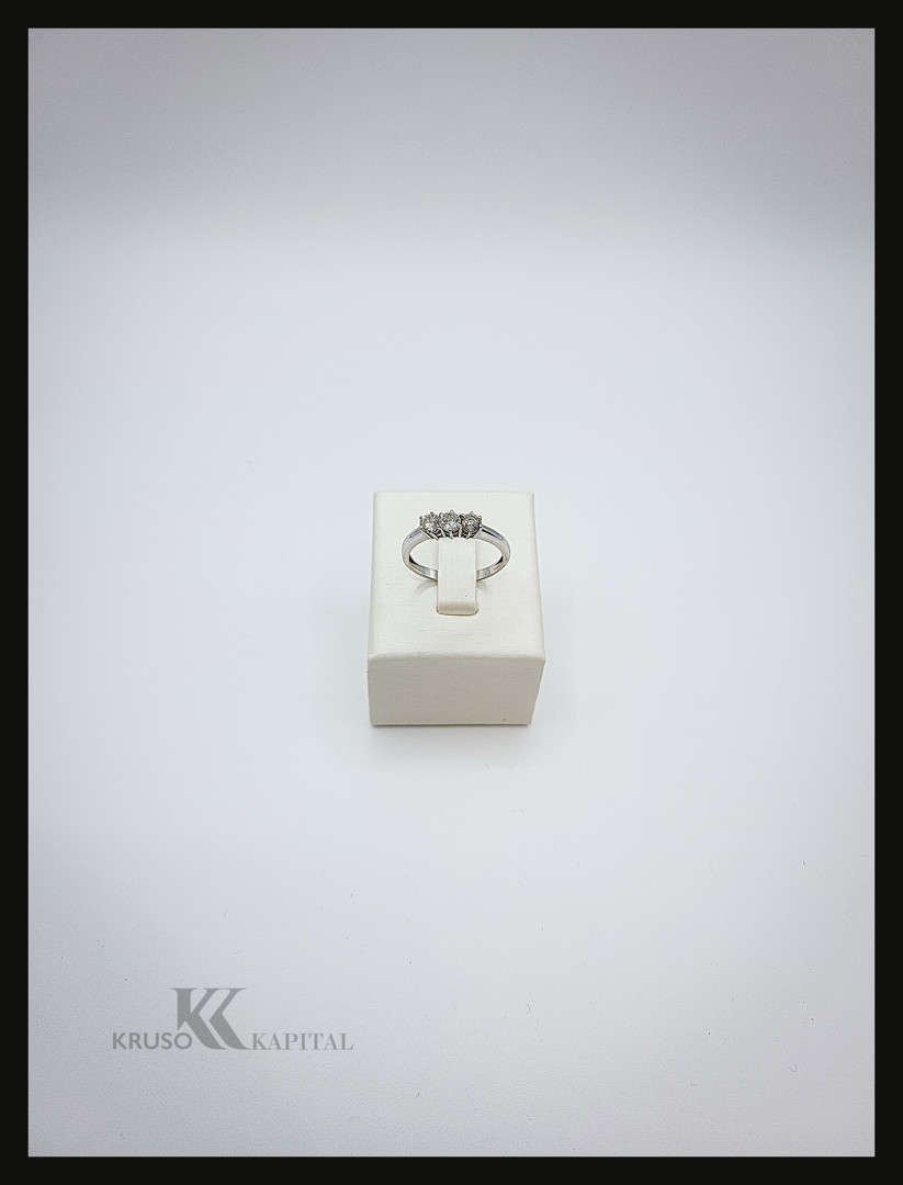 Anello trilogy oro diamanti