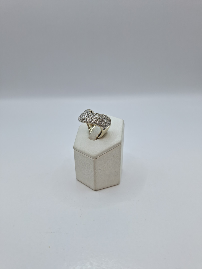 Anello oro diamantini