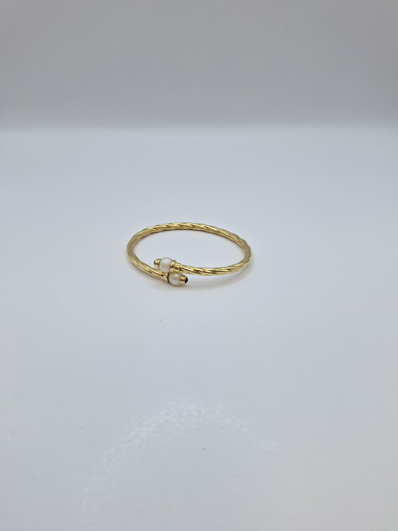 Bracciale oro pietre perle