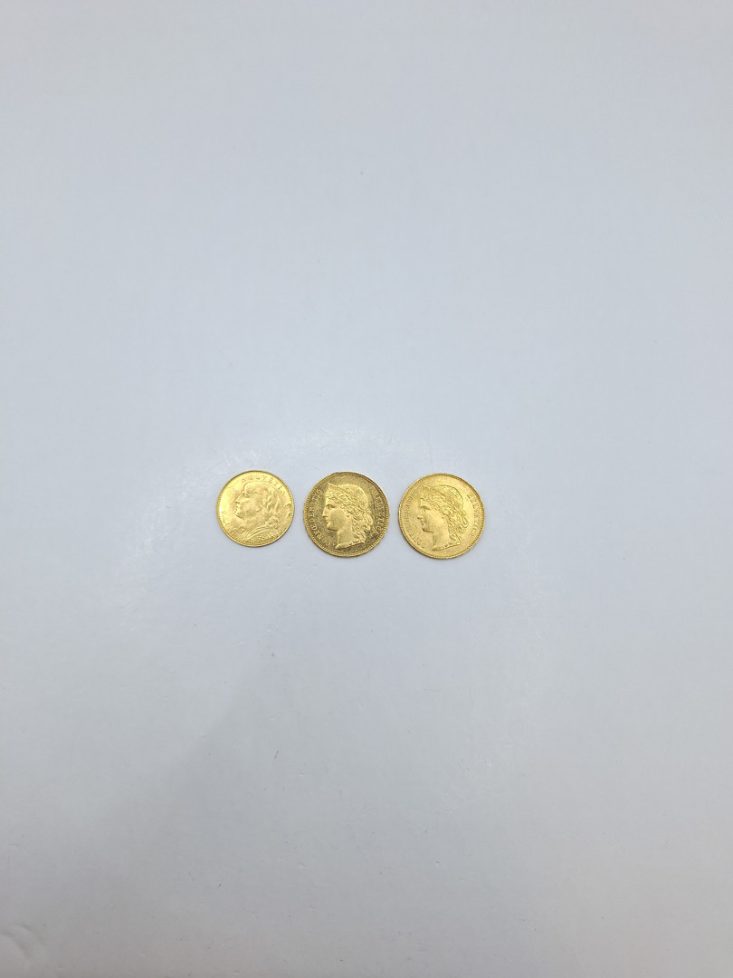 Tre monete oro 