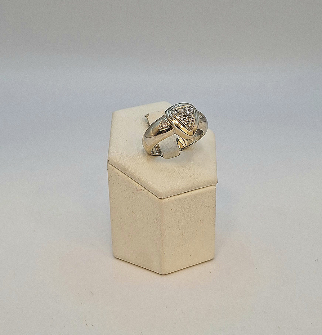 Anello oro diamantini