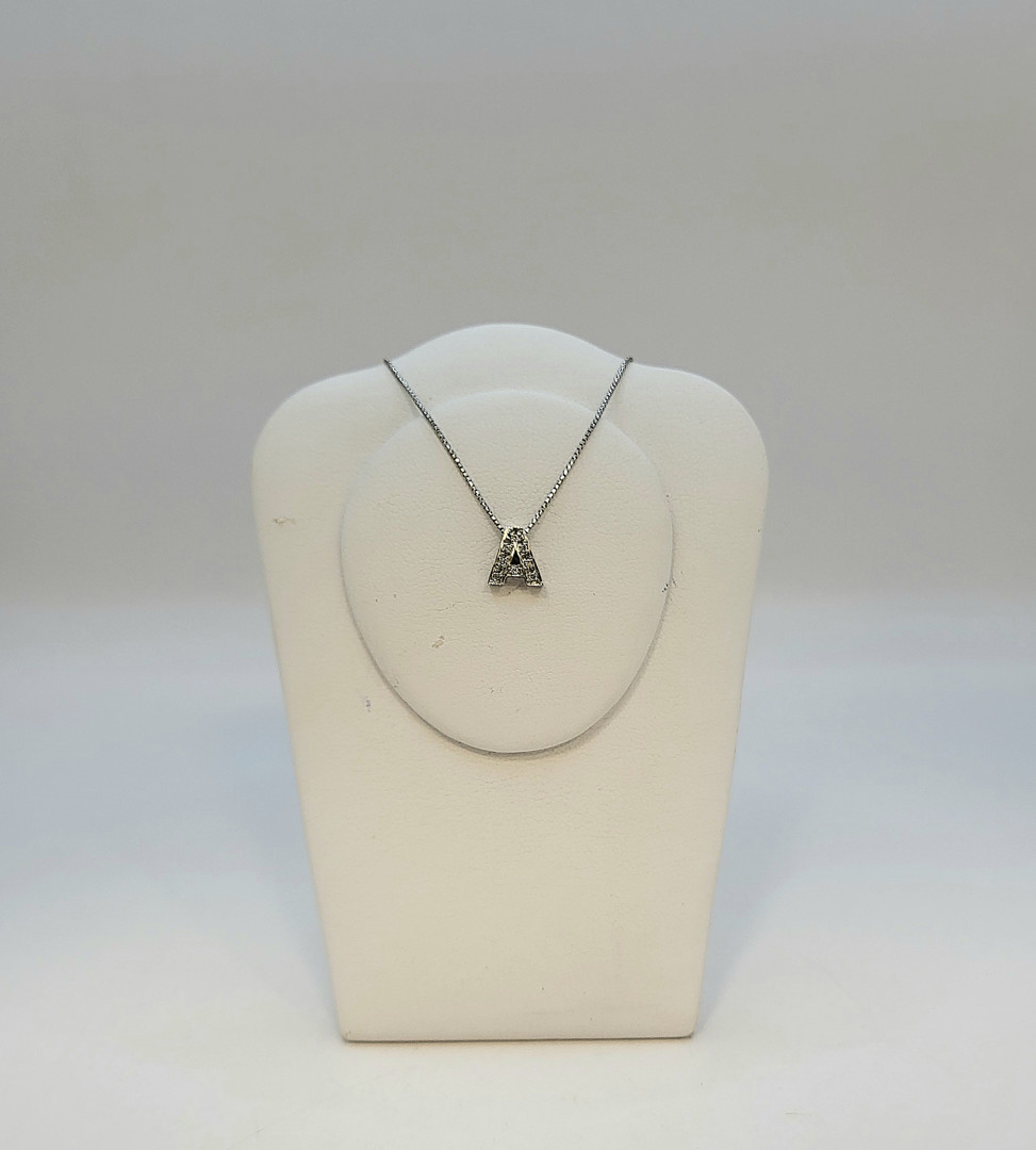 Collana e ciondolo oro diamantini