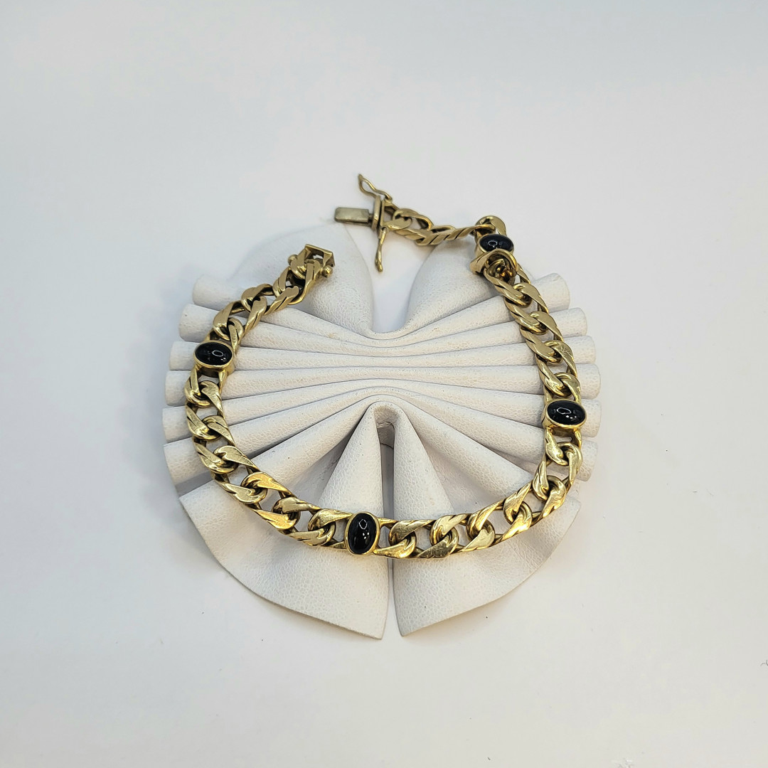 Bracciale oro pietre