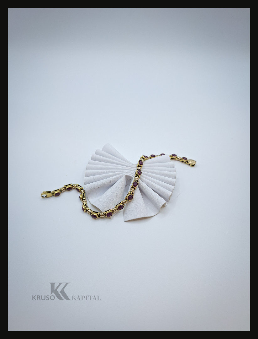 Bracciale oro con pietre