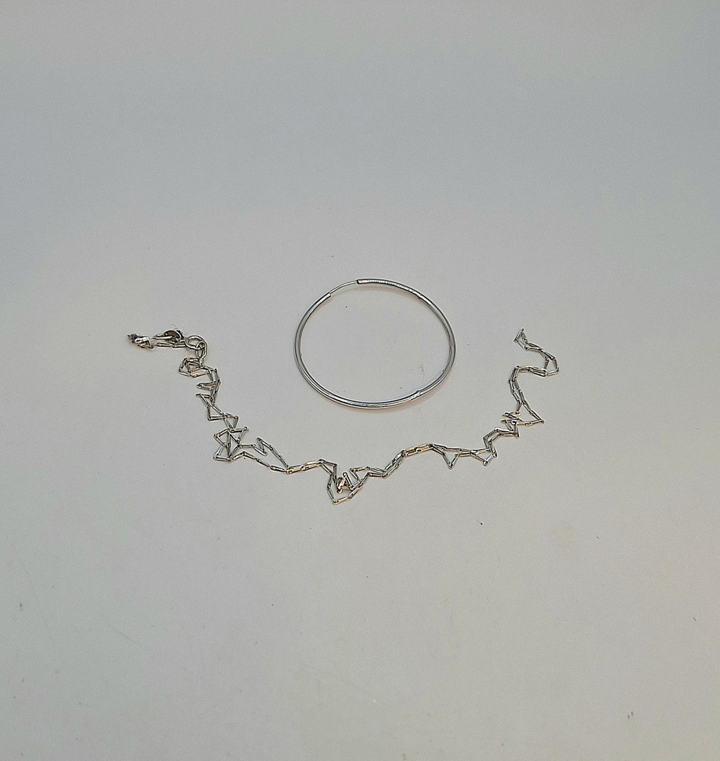 Collana e orecchino oro 