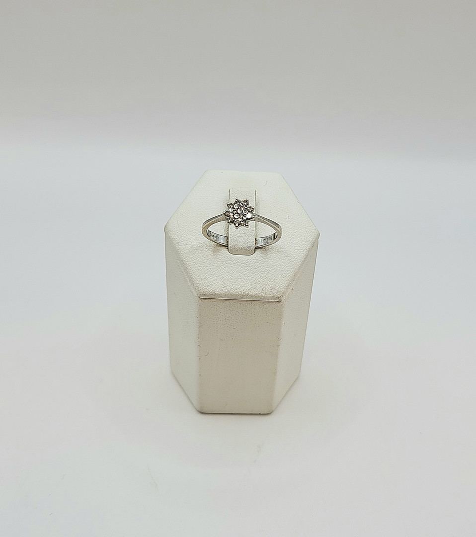 Anello oro diamantini