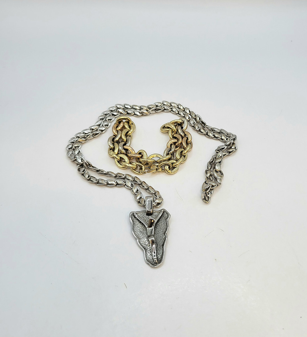 Catena ciondolo e bracciale oro