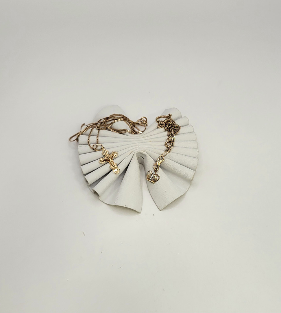 Catenina ciondolo e bracciale oro